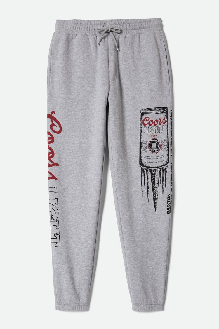 Brixton Brixton Coors Light Silver Speed Sweatpants (Mens) | Heather Grey