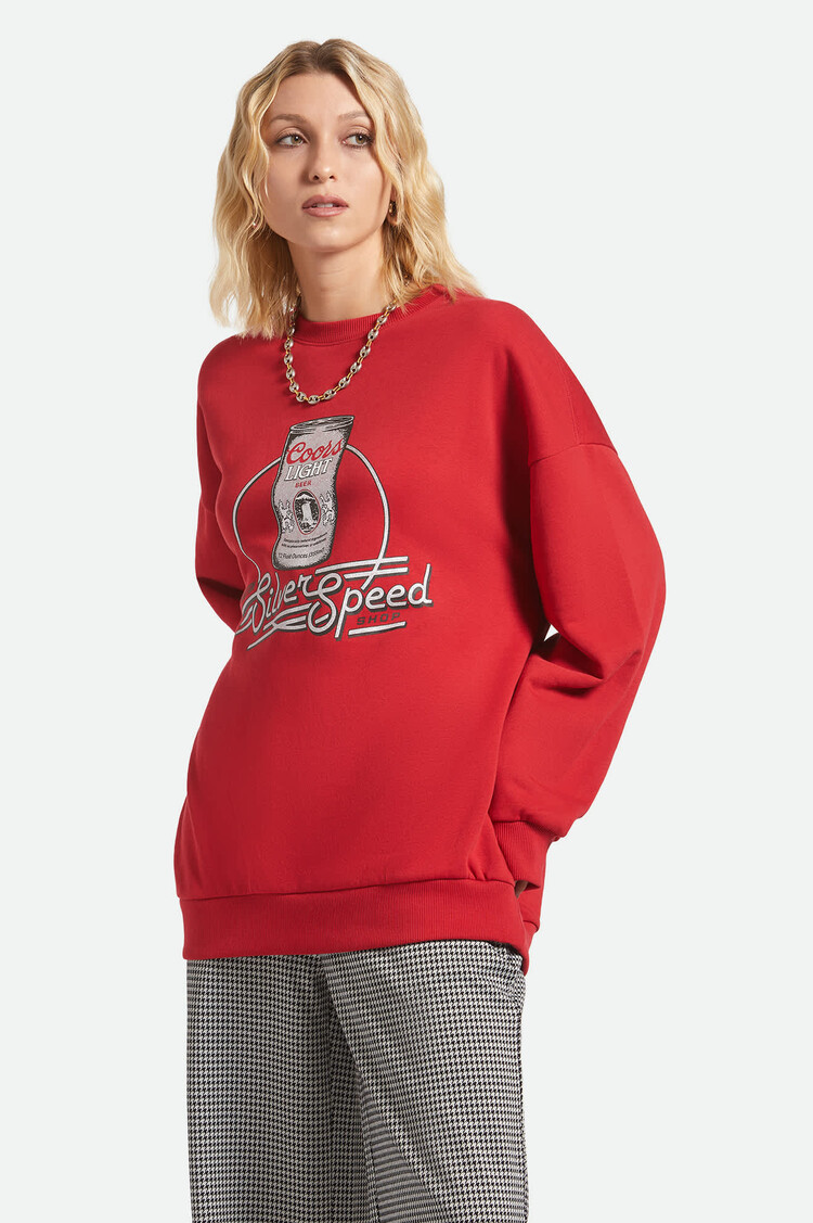 Brixton Brixton Coors Light Caster Crew Fleece (Womens) | Coors Red