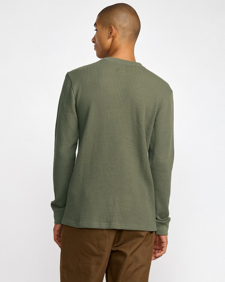 RVCA Rvca Dayshift Thermal Ls (Mens) | Olive