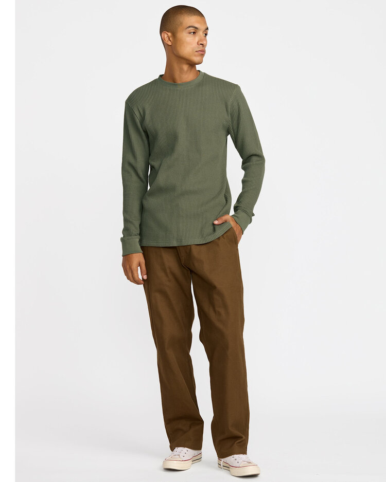 RVCA Rvca Dayshift Thermal Ls (Mens) | Olive