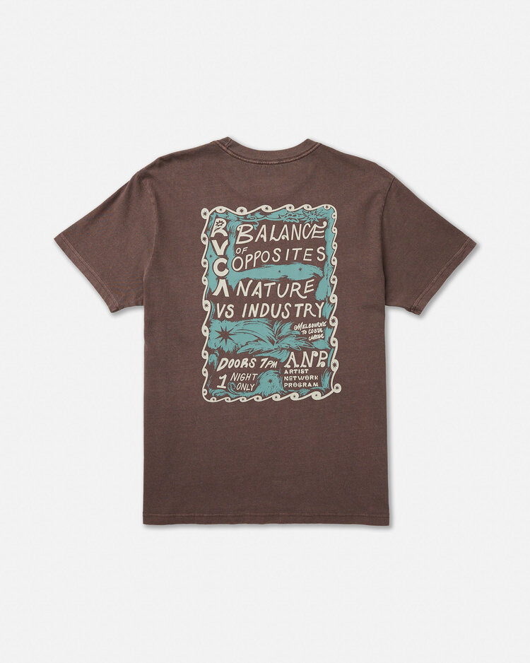 RVCA Rvca Mel G Flora Ss (Mens) | Mocha