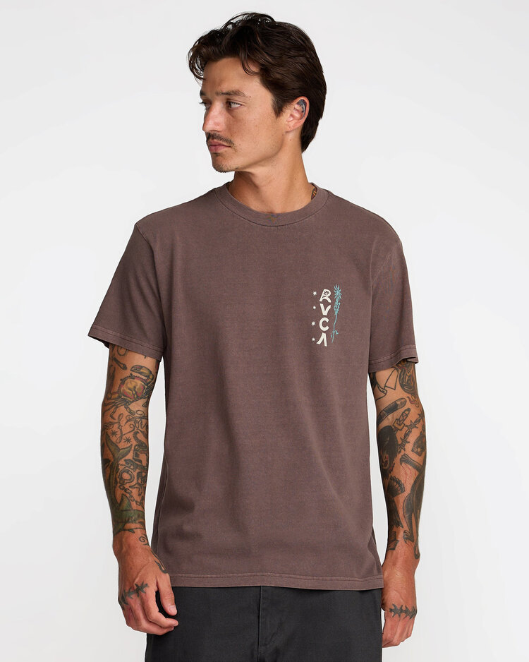 RVCA Rvca Mel G Flora Ss (Mens) | Mocha