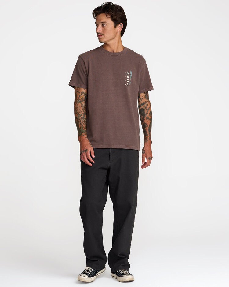 RVCA Rvca Mel G Flora Ss (Mens) | Mocha