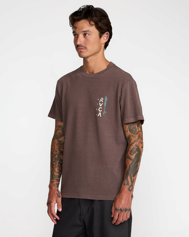 RVCA Rvca Mel G Flora Ss (Mens) | Mocha