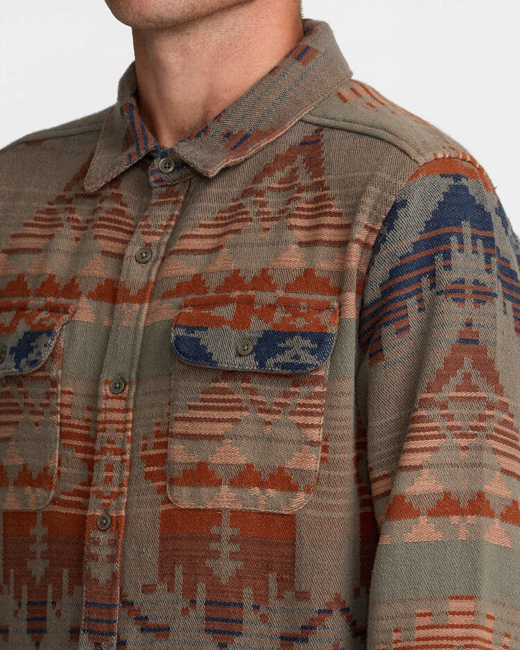 RVCA Rvca Dayshift Blanket Flannel Ls (Mens) | Multi