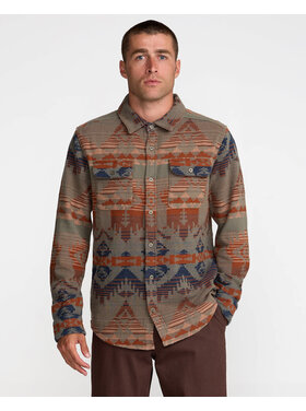 RVCA Rvca Dayshift Blanket Flannel Ls (Mens) | Multi