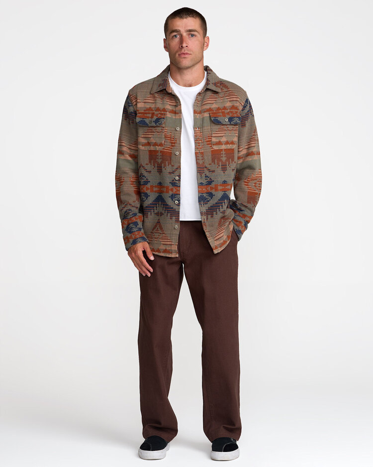 RVCA Rvca Dayshift Blanket Flannel Ls (Mens) | Multi