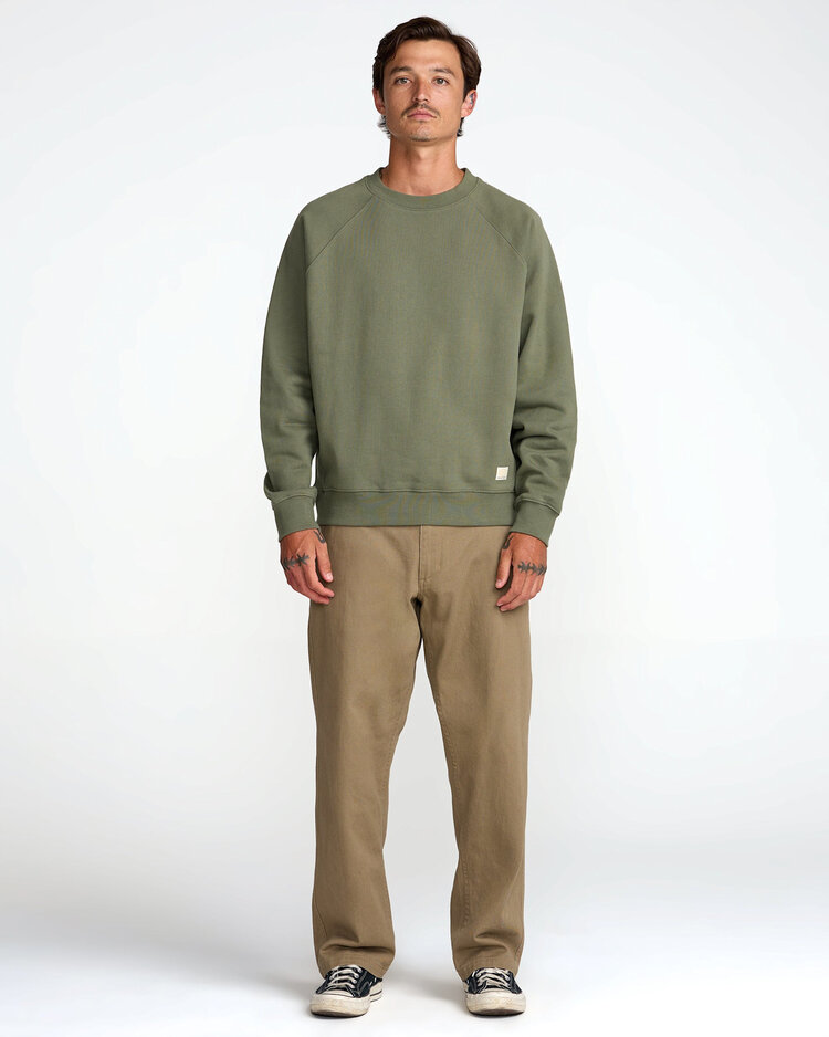 RVCA Rvca Dayshift Crew 2 (Mens) | Olive