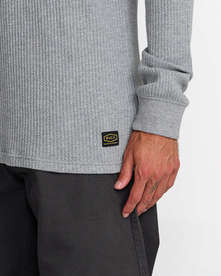 RVCA Rvca Dayshift Thermal Ls (Mens) | Grey Heather