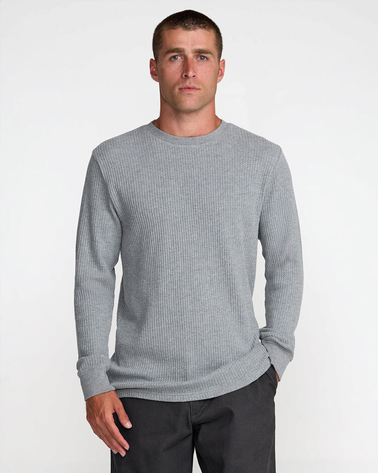 RVCA Rvca Dayshift Thermal Ls (Mens) | Grey Heather