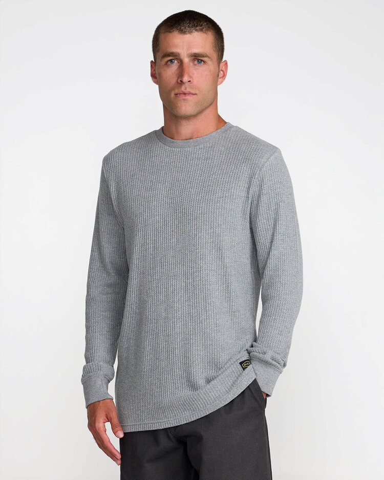 RVCA Rvca Dayshift Thermal Ls (Mens) | Grey Heather
