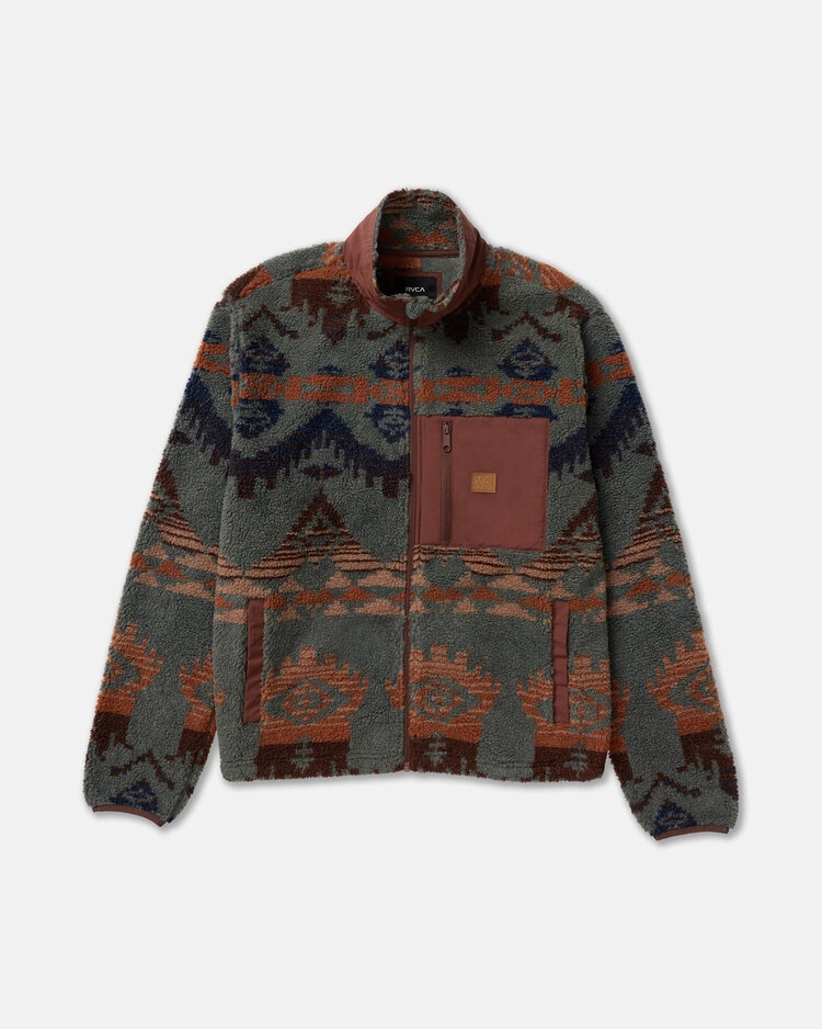 RVCA Rvca Jacumba Sherpa Zip (Mens) | Multi