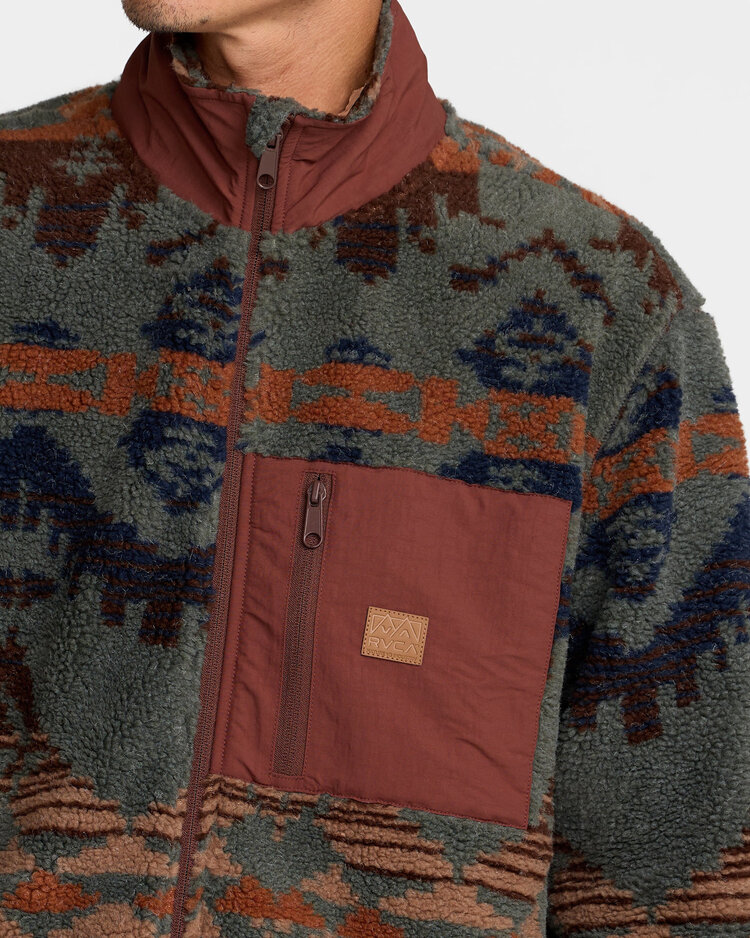 RVCA Rvca Jacumba Sherpa Zip (Mens) | Multi