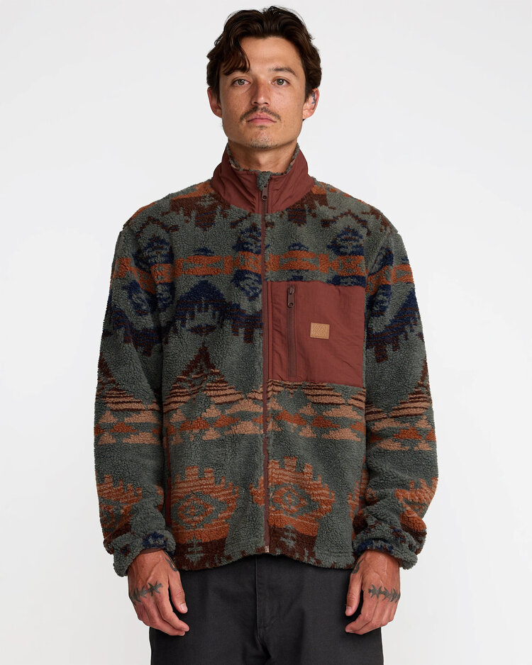 RVCA Rvca Jacumba Sherpa Zip (Mens) | Multi
