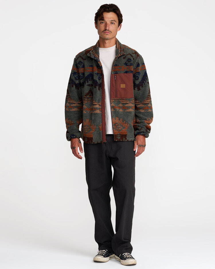 RVCA Rvca Jacumba Sherpa Zip (Mens) | Multi