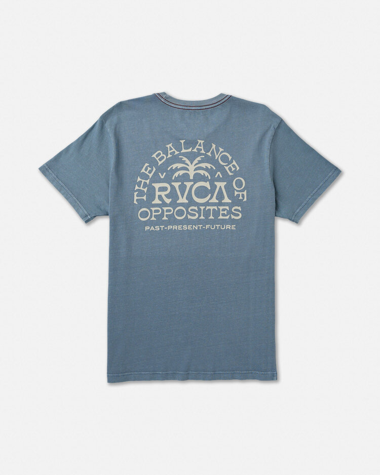 RVCA Rvca Palm Serif Ss (Mens) | Vintage Navy