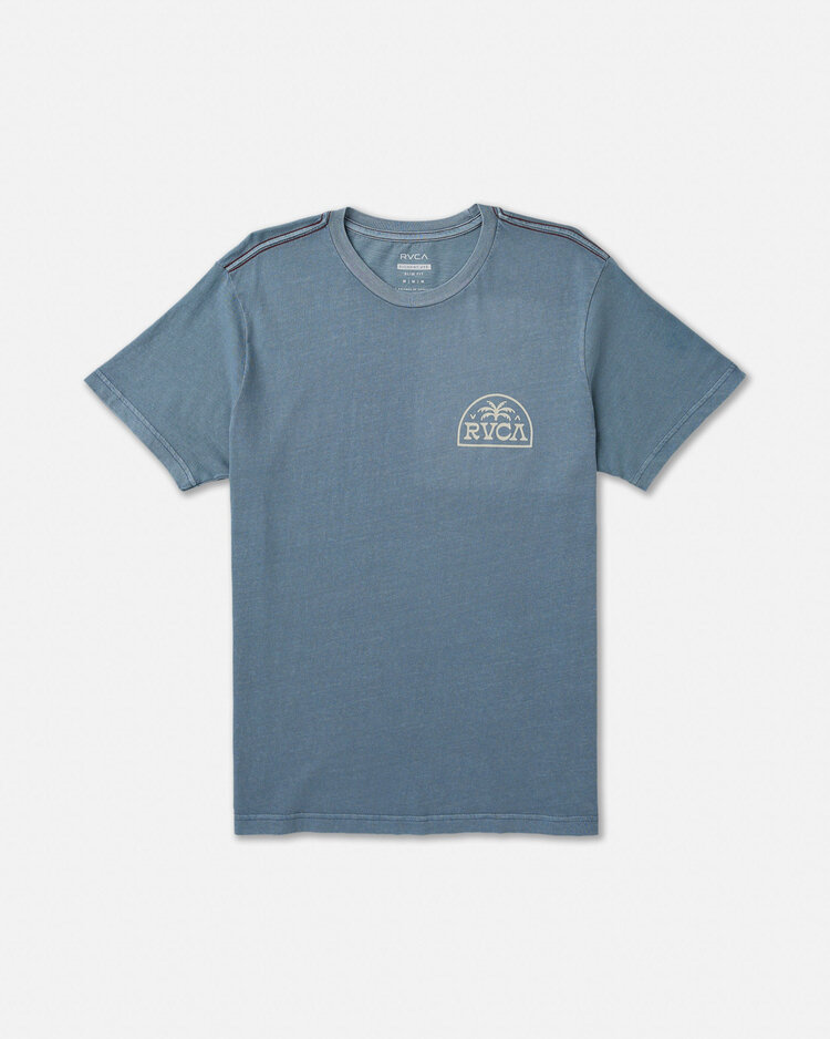 RVCA Rvca Palm Serif Ss (Mens) | Vintage Navy