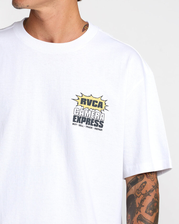 RVCA Rvca Camera Express Ss (Mens) | White