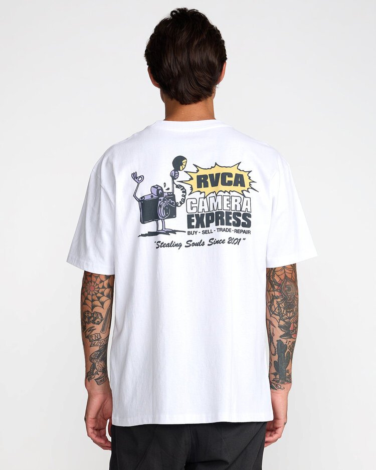 RVCA Rvca Camera Express Ss (Mens) | White