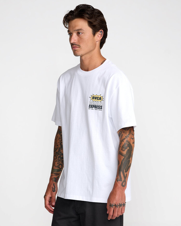 RVCA Rvca Camera Express Ss (Mens) | White