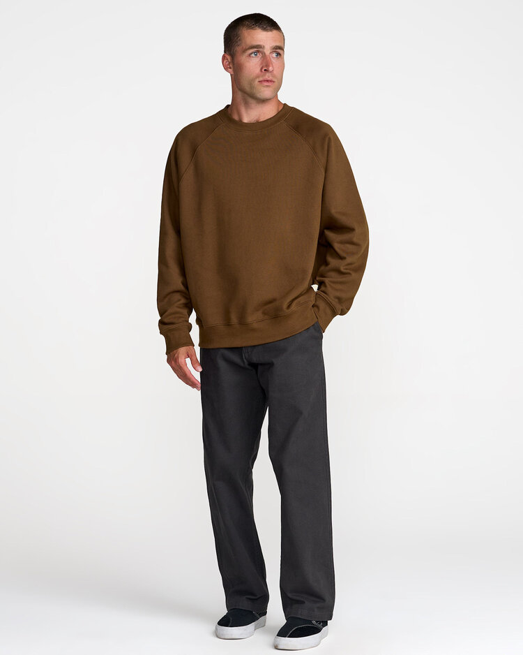 RVCA Rvca Dayshift Crew 2 (Mens) | Bombay Brown