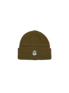 Obey Obey Mid Icon Patch Cuff Beanie (Mens) | Dull Army