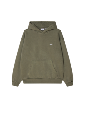 Obey Obey Lowercase Pigment Hood (Mens) | Lichen Green