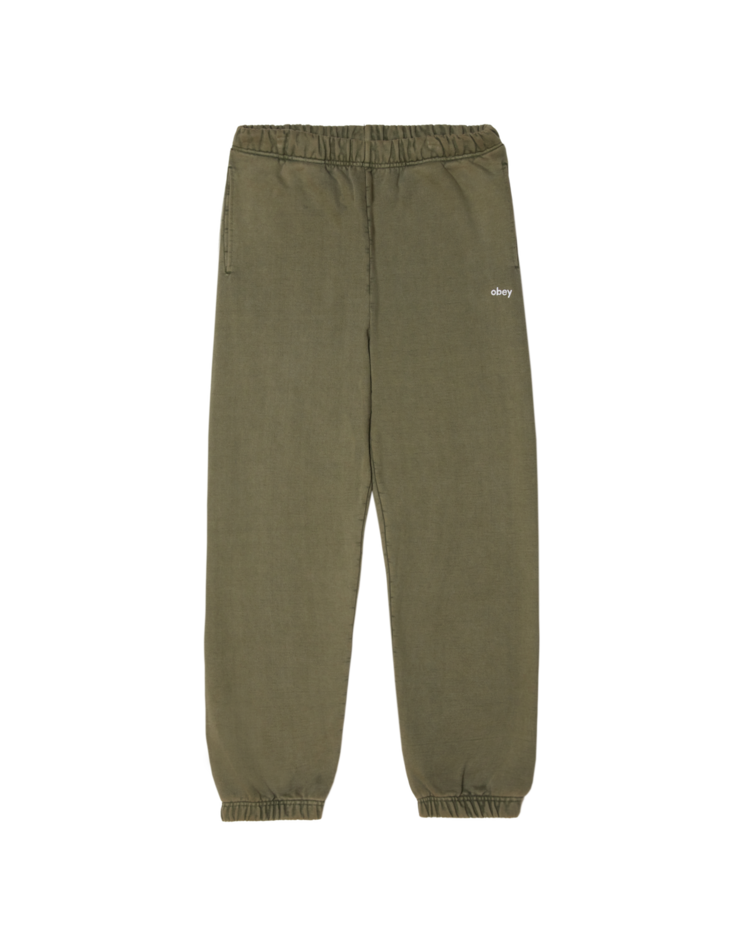 Obey Obey Lowercase Pigment Sweatpants (Mens) | Lichen Green
