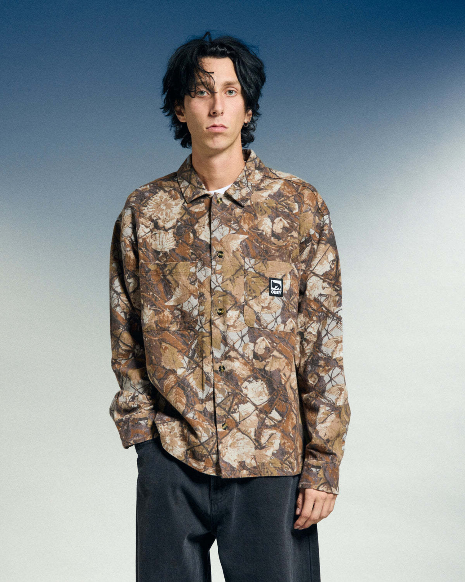 Obey Fence Camo Woven (Mens) | Fence Camo Multi - The Drop Rideshop