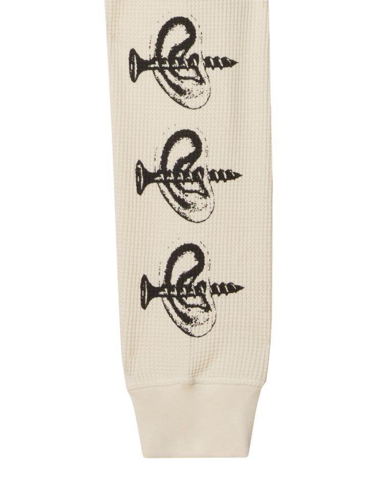 Obey Obey Obey Ears Thermal Ls (Mens) | Blanc De Blanc