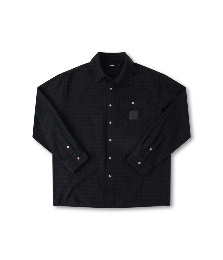 Former Former Crux Flannel Ls Shirt (Mens) | Black