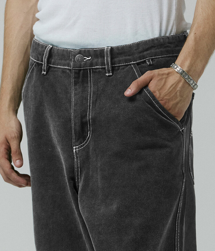 Former Former Reynolds Flatline Denim Pant (Mens) | Washed Black