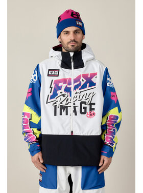 686 686 Fox Racing Shell Anorak (Mens) | Fox White Colorblock