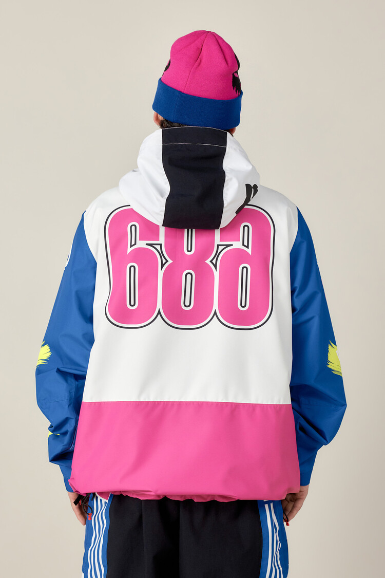 686 686 Fox Racing Shell Anorak (Mens) | Fox White Colorblock