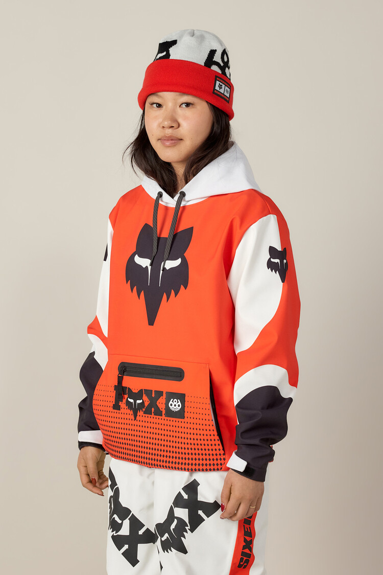 686 686 Fox Racing 97 Waterproof Hoody (Womens) | Fox Flare Colorblock