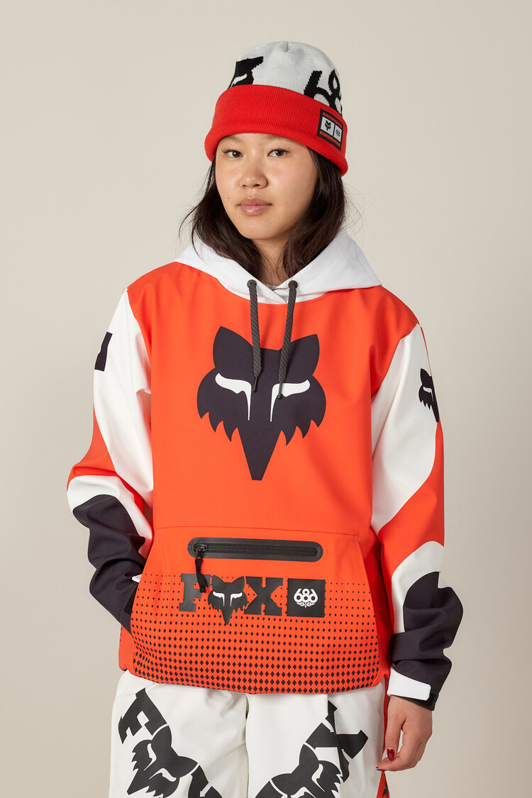 686 686 Fox Racing 97 Waterproof Hoody (Womens) | Fox Flare Colorblock