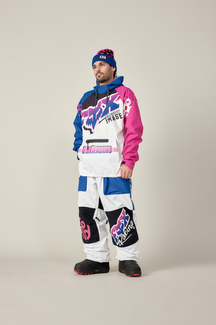 686 686 Fox Racing Shell Pant (Mens) | Fox White Colorblock