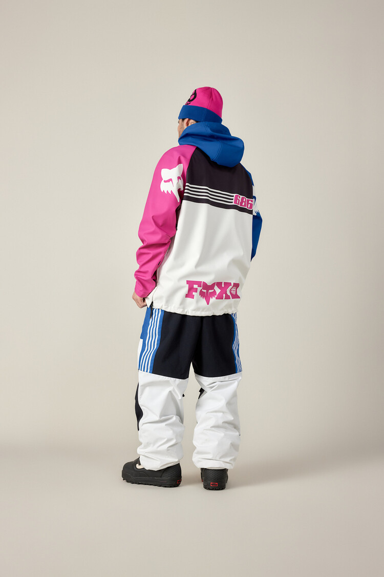 686 686 Fox Racing Shell Pant (Mens) | Fox White Colorblock