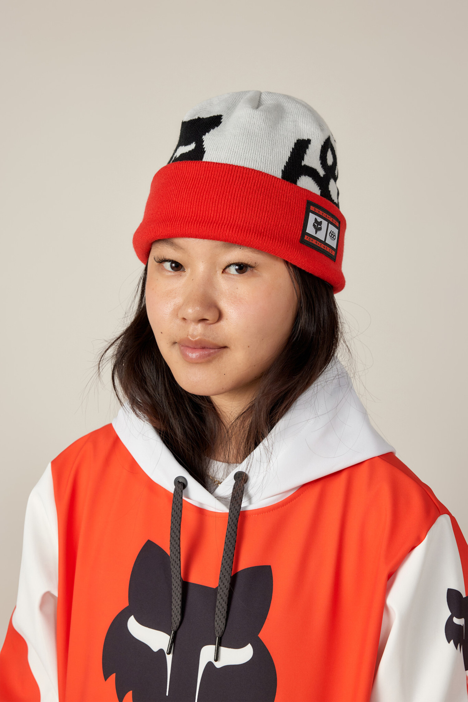 686 Fox Racing Cuff Beanie (Unisex) | Flare Colorblock - The Drop