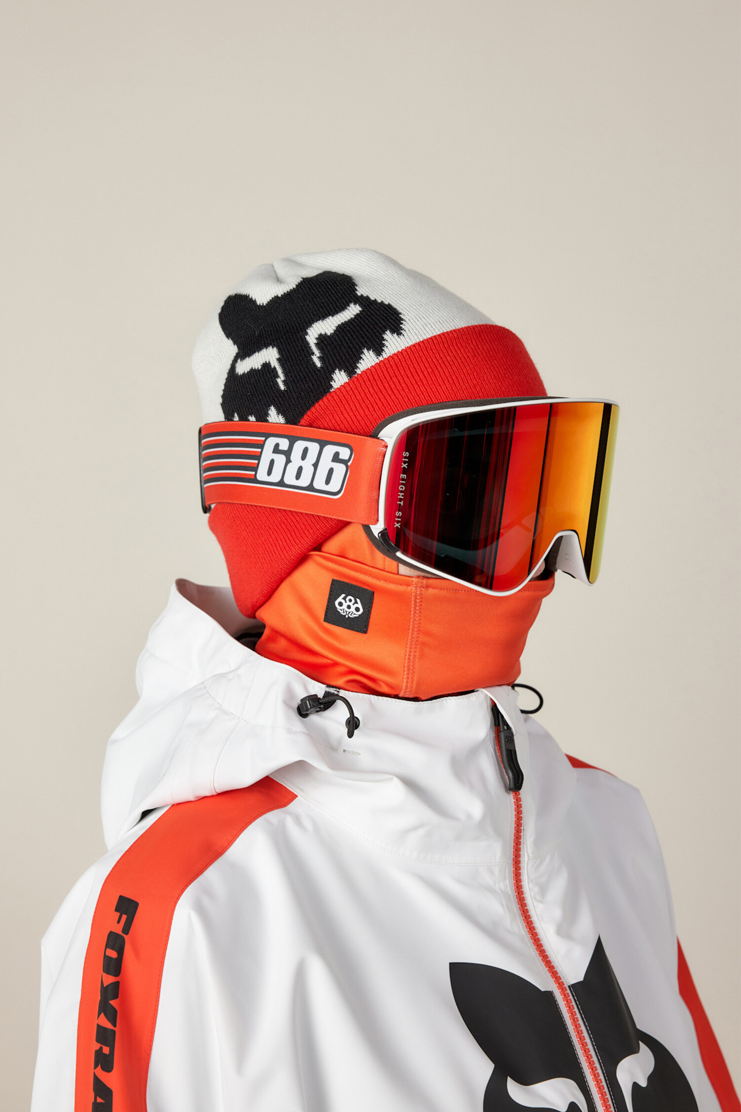 686 Fox Racing Cuff Beanie (Unisex) | Flare Colorblock - The Drop