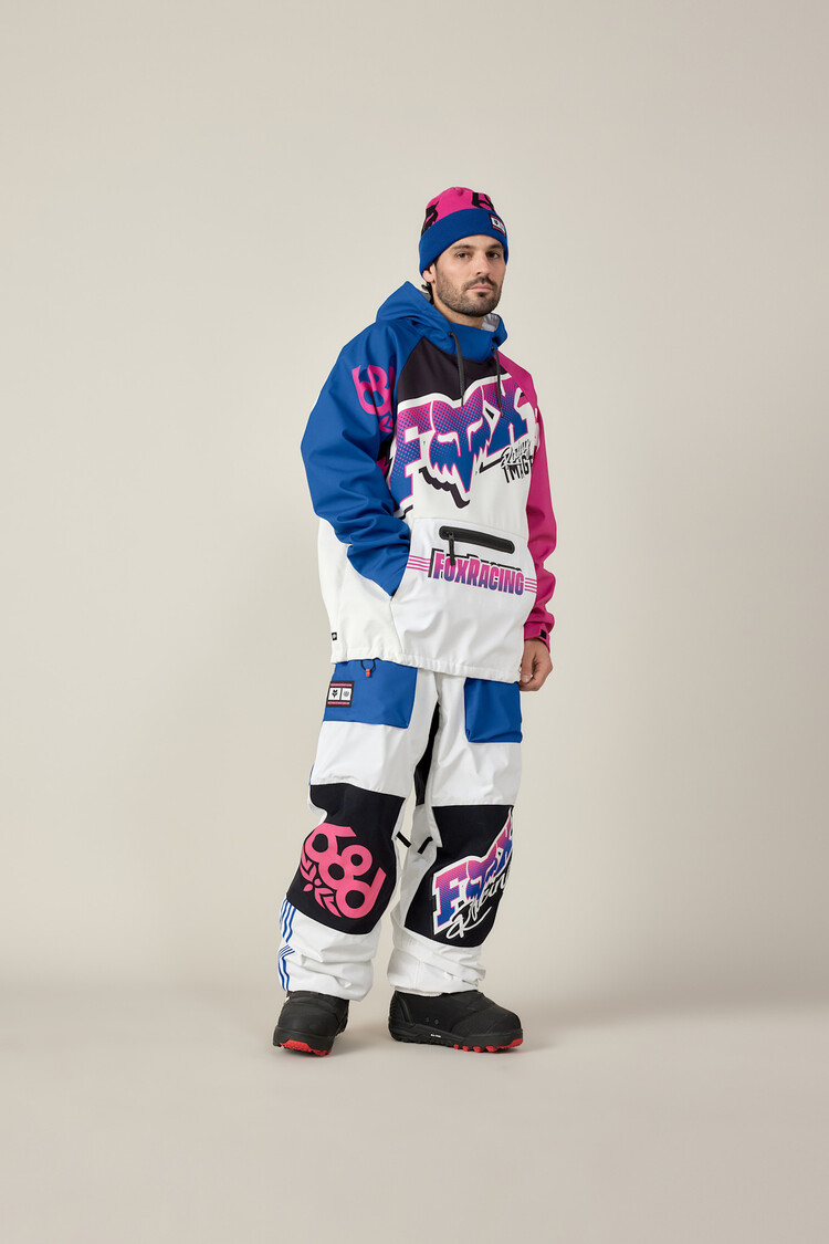 686 686 Fox Racing Watrproof Hoody (Mens) | Fox White Colorblock