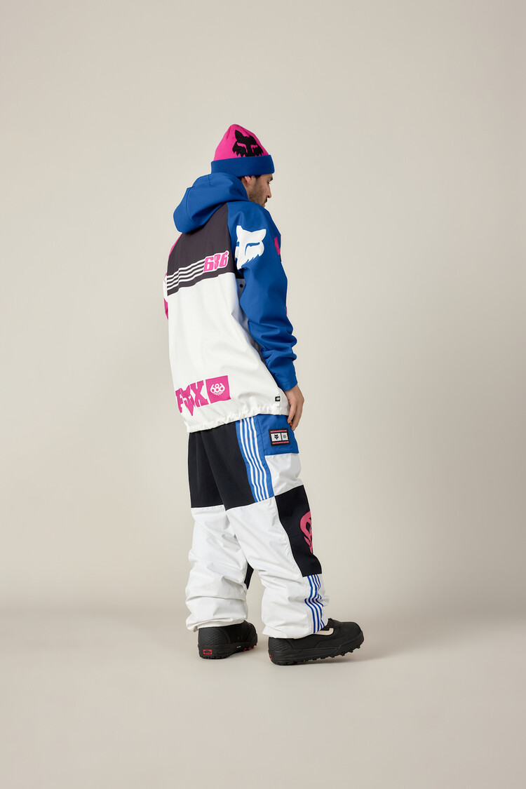 686 686 Fox Racing Watrproof Hoody (Mens) | Fox White Colorblock