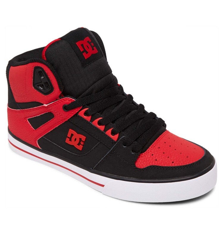 DC Dc Pure High-Top Wc (Mens) | Fiery Red/White/Black