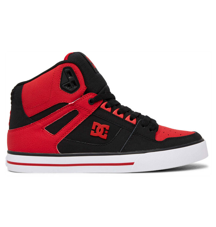 DC Dc Pure High-Top Wc (Mens) | Fiery Red/White/Black