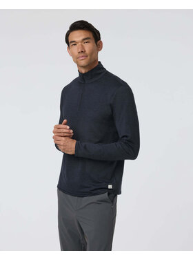 Vuori Vuori Ponto 1/2 Zip Mock Neck (Mens) | Ink Heather
