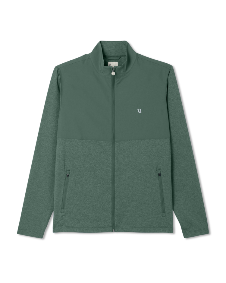 Vuori Vuori Sunday Element Track Jacket (Mens) | Agate Green Heather
