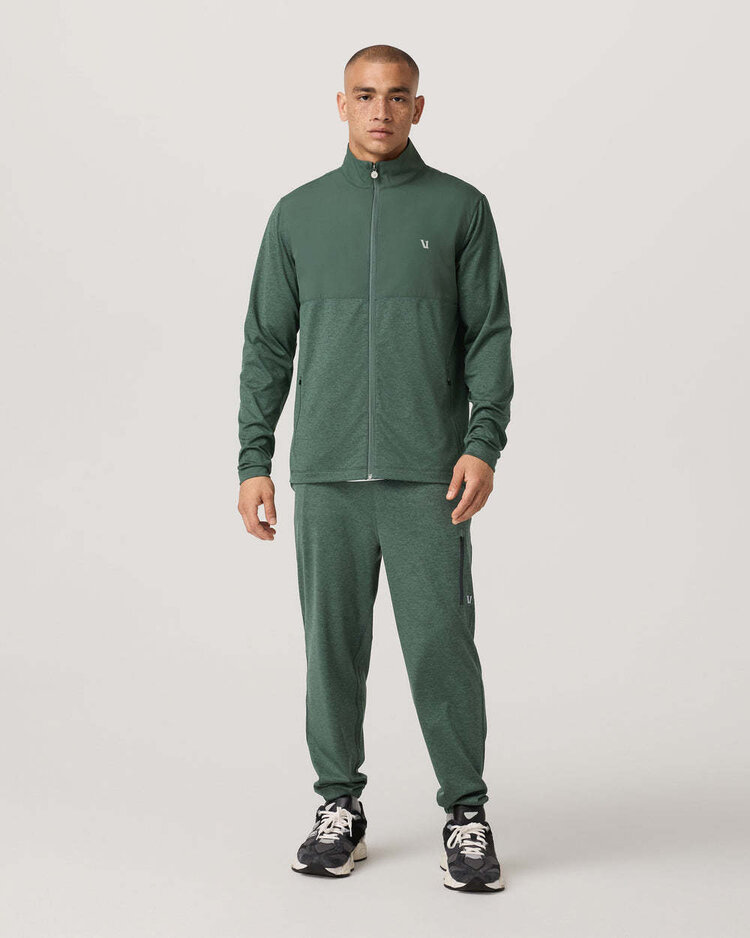 Vuori Vuori Sunday Element Track Jacket (Mens) | Agate Green Heather