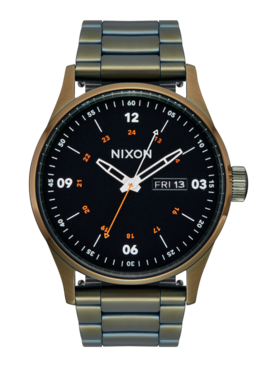 Nixon Nixon Sentry Stainless Steel | Dark Olive/Black