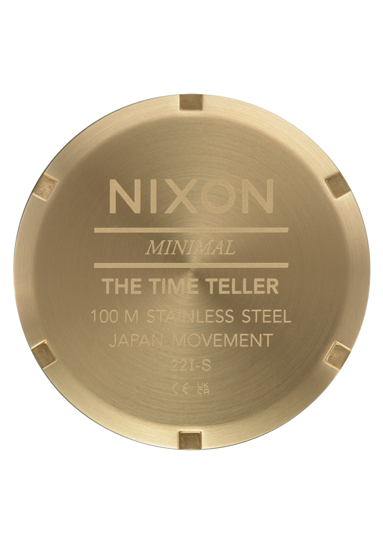 Nixon Nixon Time Teller| Yellow Gold/Black/Red