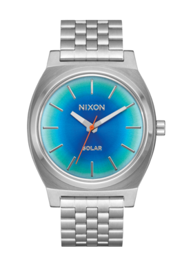 Nixon Nixon Time Teller Solar| Silver/Rainbow